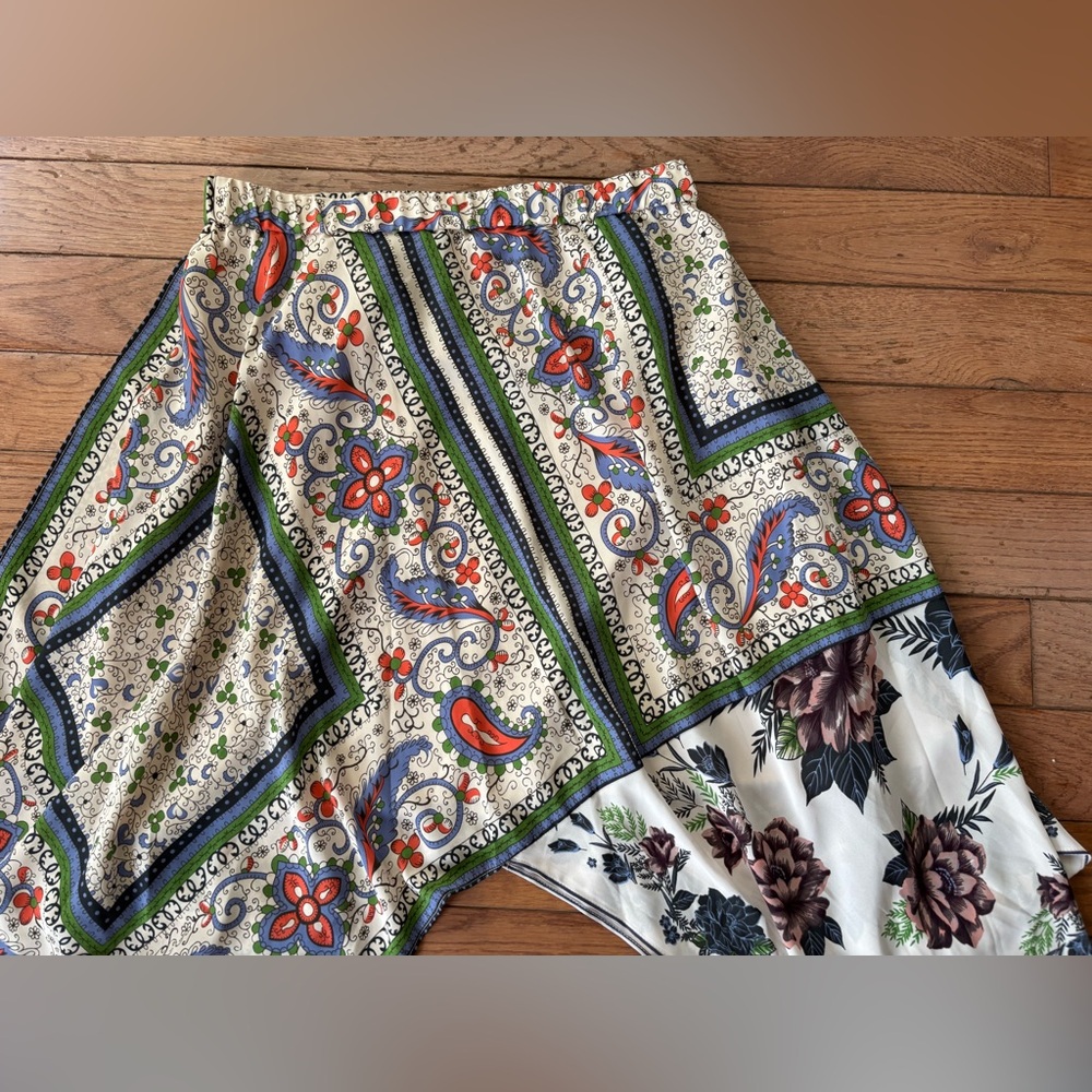 Maeve Anthropologie Scarf Print Skirt, sz 10